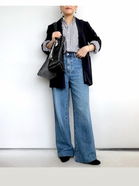 「SHIPS（シップス）のアイテム（トップス）」を使った、SACHIさん（レディース・150cm）の春コーディネート