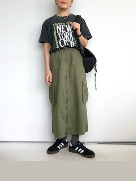 「アイテム（アナログ腕時計）」を使った、SACHIさん（レディース・150cm）の秋コーディネート