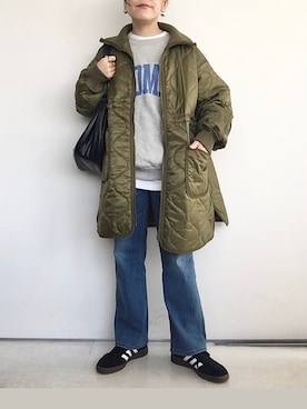 「ボーイッシュ」｜「アイテム（その他アウター）」を使った、SACHIさん（レディース・150cm）の秋コーディネート