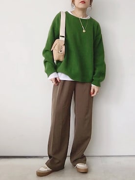 「LUON（ルオン）のアイテム（アクセサリー）」を使った、SACHIさん（レディース・150cm）の冬コーディネート