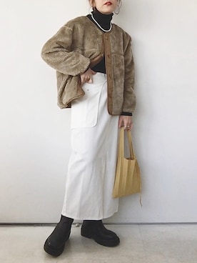 「URBAN RESEARCH Sonny Label（アーバンリサーチサニーレーベル）のアイテム（ブルゾン）」を使った、SACHIさん（レディース・150cm）の冬コーディネート