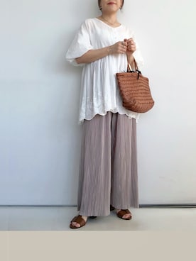 「アイテム（リング）」を使った、SACHIさん（レディース・150cm）の秋コーディネート