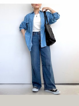 ジーナシス　デニムシャツ 楽天市場】【SALE／13%OFF】(W)アソートデニムBIGSHSS JEANASIS