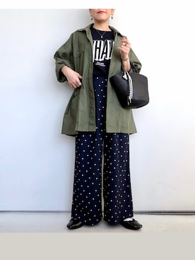 「Ungrid（アングリッド）のアイテム（ジャケット/アウター）」を使った、SACHIさん（レディース・150cm）の春コーディネート