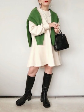 「DHOLIC（ディーホリック）のアイテム（リング）」を使った、SACHIさん（レディース・150cm）の秋コーディネート