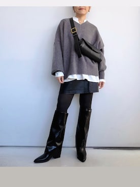 「アイテム（アクセサリー）」を使った、SACHIさん（レディース・150cm）の冬コーディネート