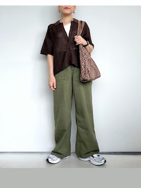「PUMA（プーマ）のPUMA プーマ ユニセックス プーマ モーフィック ベース スニーカー（スニーカー、グレー系）」を使った、SACHIさん（レディース・150cm）の夏コーディネート