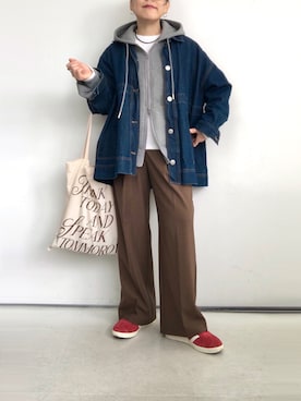 「FOREVER 21（フォーエバー トゥエンティーワン）のアイテム」を使った、SACHIさん（レディース・150cm）の秋コーディネート