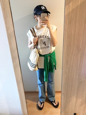 「FREAK'S STORE（フリークスストア）のアイテム」を使った、SACHIさん（レディース・150cm）の夏コーディネート