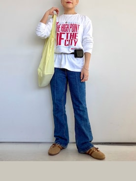 「LHME（エルエイチエムイー）のアイテム」を使った、SACHIさん（レディース・150cm）の春コーディネート
