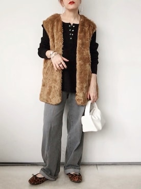 「おしゃれスタ（オシャレスタ）のアイテム（バッグ）」を使った、SACHIさん（レディース・150cm）の秋コーディネート