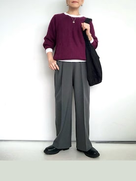 「アイテム（ブルゾン）」を使った、SACHIさん（レディース・150cm）の秋コーディネート