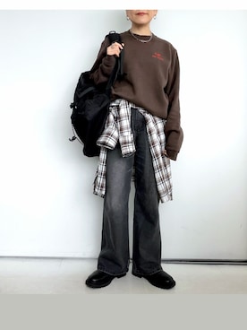 「LOSCa（ロスカ）のアイテム」を使った、SACHIさん（レディース・150cm）の冬コーディネート