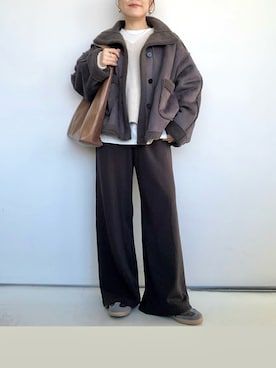 「アイテム（リング）」を使った、SACHIさん（レディース・150cm）の冬コーディネート