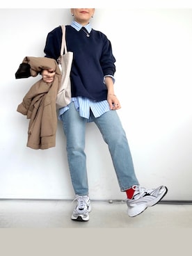 「LHME（エルエイチエムイー）のアイテム」を使った、SACHIさん（レディース・150cm）の春コーディネート