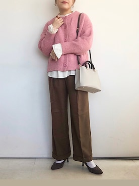 「CLEA（クレア）のアイテム（アクセサリー）」を使った、SACHIさん（レディース・150cm）の秋コーディネート