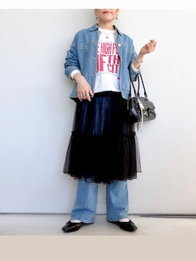 「GOOD ROCK SPEED（グッドロックスピード）のアイテム」を使った、SACHIさん（レディース・150cm）の春コーディネート