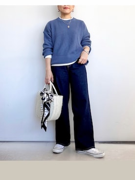 「DHOLIC（ディーホリック）のアイテム」を使った、SACHIさん（レディース・150cm）の春コーディネート