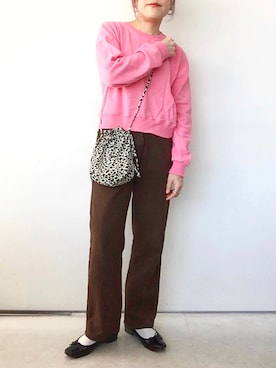 「DHOLIC（ディーホリック）のアイテム（ピアス（両耳用））」を使った、SACHIさん（レディース・150cm）の秋コーディネート