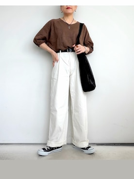 「BONLECILL（ボンルシール）のアイテム」を使った、SACHIさん（レディース・150cm）の夏コーディネート
