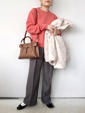 「ANGIE（アンジー）のアイテム（ダウンジャケット/コート）」を使った、SACHIさん（レディース・150cm）の冬コーディネート