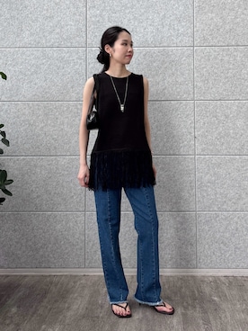 「アイテム（ピアス（両耳用））」を使った、ひなさん（レディース・165cm）の秋コーディネート