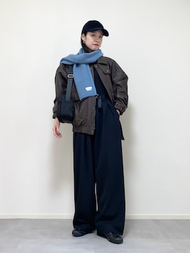 「アイテム（ピアス（両耳用））」を使った、ひなさん（レディース・165cm）の冬コーディネート