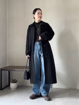 「アイテム（ピアス（両耳用））」を使った、ひなさん（レディース・165cm）の秋コーディネート