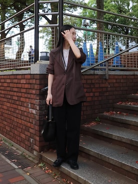 「TODAYFUL（トゥデイフル）のアイテム（アクセサリー）」を使った、ひなさん（レディース・165cm）の春コーディネート