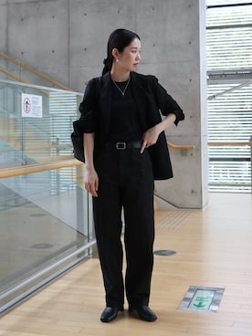 「TODAYFUL（トゥデイフル）のアイテム（ベルト）」を使った、ひなさん（レディース・165cm）の秋コーディネート