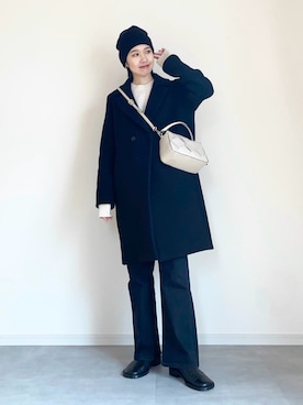 「マイベストコーデ2023」｜「アイテム（スリッポン）」を使った、ひなさん（レディース・164cm）の冬コーディネート