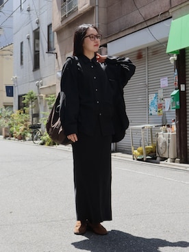 「LA PEAU DE GEM（ラポドゥジェム）のアイテム」を使った、ひなさん（レディース・165cm）の春コーディネート