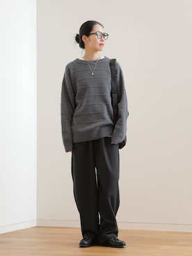 「アイテム（ピアス（両耳用））」を使った、ひなさん（レディース・165cm）の秋コーディネート