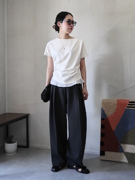 TODAYFULのパンツ（グレー系）を使った人気ファッションコーディネート