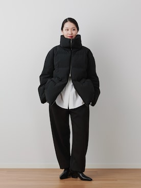 「アイテム（リング）」を使った、ひなさん（レディース・165cm）の冬コーディネート