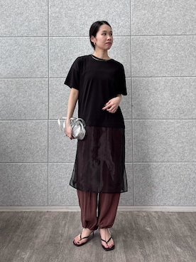 「アイテム（ピアス（両耳用））」を使った、ひなさん（レディース・165cm）の夏コーディネート