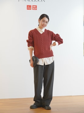 「ハロウィン」｜「アイテム（アクセサリー）」を使った、ひなさん（レディース・165cm）の秋コーディネート