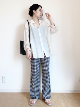 「DHOLIC（ディーホリック）のアイテム（ピアス（両耳用））」を使った、ひなさん（レディース・164cm）の夏コーディネート