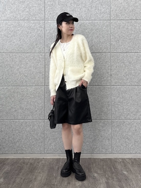 「アイテム（帽子）」を使った、ひなさん（レディース・165cm）の秋コーディネート