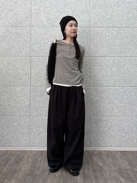 「アイテム（ピアス（両耳用））」を使った、ひなさん（レディース・165cm）の秋コーディネート