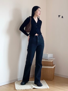 「ete（エテ）の○オブジェ ピアス L（ピアス（両耳用））」を使った、ひなさん（レディース・164cm）の秋コーディネート