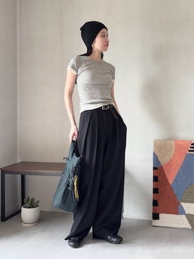 「アイテム（リング）」を使った、ひなさん（レディース・165cm）の夏コーディネート