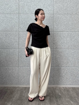 「アイテム（ピアス（両耳用））」を使った、ひなさん（レディース・165cm）の夏コーディネート