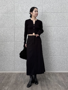 「アイテム（リング）」を使った、ひなさん（レディース・165cm）の秋コーディネート