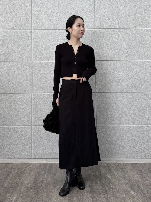 クロップドリブホックカーディガン（カーディガン/ボレロ）｜GALLEST