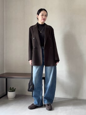 「アイテム（ピアス（両耳用））」を使った、ひなさん（レディース・165cm）の秋コーディネート