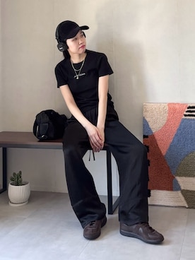 「アイテム（ヘッドフォン/イヤホン）」を使った、ひなさん（レディース・165cm）の夏コーディネート