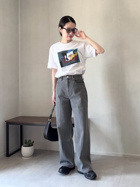「アイテム（リング）」を使った、ひなさん（レディース・165cm）の夏コーディネート