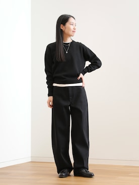 「アイテム（リング）」を使った、ひなさん（レディース・165cm）の秋コーディネート