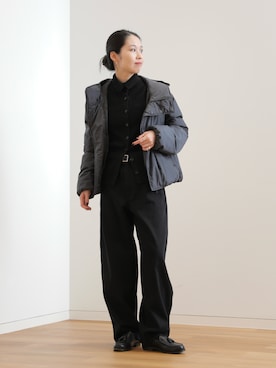 「アイテム（ピアス（両耳用））」を使った、ひなさん（レディース・165cm）の秋コーディネート